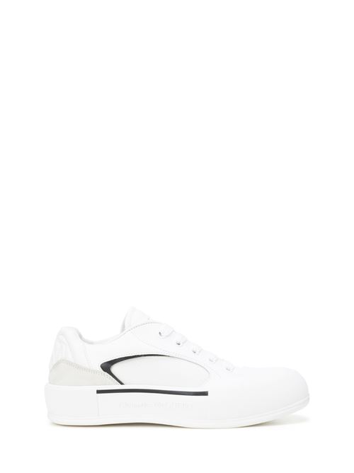 Sneakers in pelle e tessuto bianche ALEXANDER McQUEEN | 777241W4SS39061